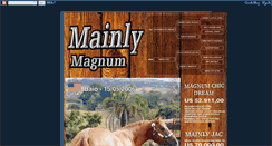 Desktop Screenshot of mainlymagnum.blogspot.com