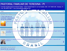 Tablet Screenshot of pastoralfamiliarteresina.blogspot.com