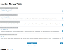Tablet Screenshot of alwayswrite-noelle.blogspot.com