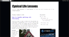 Desktop Screenshot of cynicallifelessons.blogspot.com