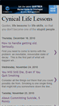 Mobile Screenshot of cynicallifelessons.blogspot.com