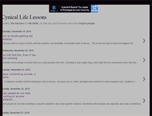 Tablet Screenshot of cynicallifelessons.blogspot.com