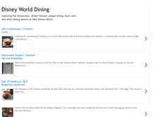 Tablet Screenshot of disney-world-dining.blogspot.com