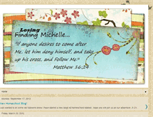 Tablet Screenshot of mefindingmichelle.blogspot.com