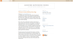 Desktop Screenshot of leisurekitchens.blogspot.com