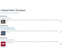 Tablet Screenshot of ishouldwritethisdown.blogspot.com