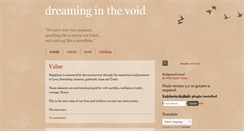 Desktop Screenshot of dreaminginthevoid.blogspot.com