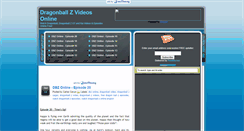 Desktop Screenshot of dragonballzvideosonline.blogspot.com