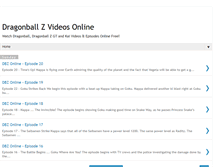 Tablet Screenshot of dragonballzvideosonline.blogspot.com