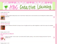 Tablet Screenshot of abccreativelearning.blogspot.com