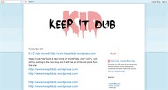 Desktop Screenshot of keepitdub.blogspot.com