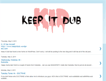 Tablet Screenshot of keepitdub.blogspot.com