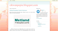 Desktop Screenshot of cikwanpopia.blogspot.com