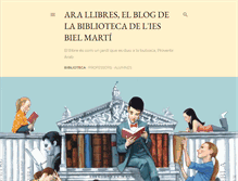 Tablet Screenshot of bibliotecaiesbielmarti.blogspot.com