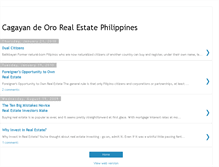 Tablet Screenshot of cagayandeororealestates.blogspot.com