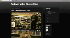 Desktop Screenshot of corrieremetapoliticovideo.blogspot.com