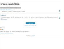 Tablet Screenshot of enderecosdoitaim.blogspot.com