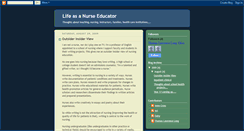 Desktop Screenshot of lifeasanurseeducator.blogspot.com