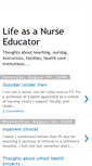 Mobile Screenshot of lifeasanurseeducator.blogspot.com