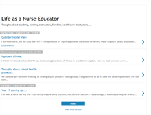 Tablet Screenshot of lifeasanurseeducator.blogspot.com