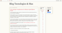 Desktop Screenshot of blogtecnologicoymas.blogspot.com