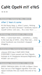 Mobile Screenshot of cant-open-my-eyes.blogspot.com