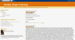 Desktop Screenshot of muddydogstraining.blogspot.com