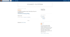 Desktop Screenshot of closetclutter.blogspot.com