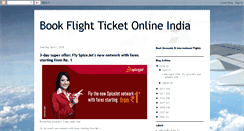 Desktop Screenshot of indiaairtkt.blogspot.com