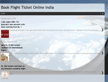 Tablet Screenshot of indiaairtkt.blogspot.com