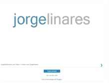 Tablet Screenshot of jorge-linares.blogspot.com