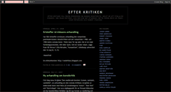 Desktop Screenshot of efterkritiken.blogspot.com
