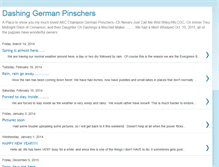 Tablet Screenshot of dashinggermanpinschers.blogspot.com