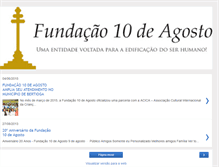 Tablet Screenshot of fundacao10deagosto.blogspot.com