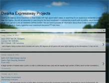 Tablet Screenshot of dwarkaexpresswayprojects.blogspot.com