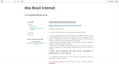 Desktop Screenshot of missbrasilinternet.blogspot.com