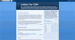 Desktop Screenshot of lettersforcdh.blogspot.com