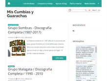 Tablet Screenshot of miscumbiasyguarachas.blogspot.com