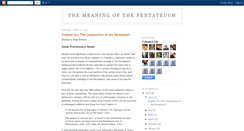 Desktop Screenshot of meaningofpentateuch.blogspot.com