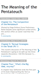 Mobile Screenshot of meaningofpentateuch.blogspot.com
