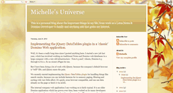 Desktop Screenshot of michelles-universe.blogspot.com