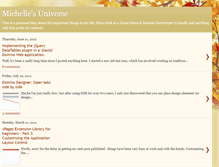 Tablet Screenshot of michelles-universe.blogspot.com