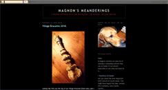Desktop Screenshot of magnonsmeanderings.blogspot.com