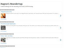 Tablet Screenshot of magnonsmeanderings.blogspot.com