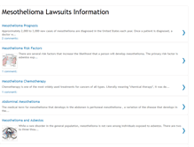 Tablet Screenshot of mesotheliomalawsuits-news.blogspot.com