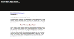 Desktop Screenshot of how-to-make-a-girl-squirt.blogspot.com