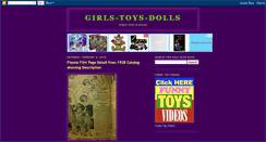 Desktop Screenshot of girls-toys-dolls.blogspot.com