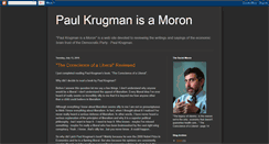 Desktop Screenshot of paulkrugmanisamoron.blogspot.com