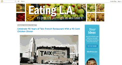 Desktop Screenshot of eatingla.blogspot.com