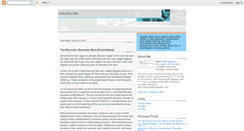 Desktop Screenshot of industrytalk.blogspot.com